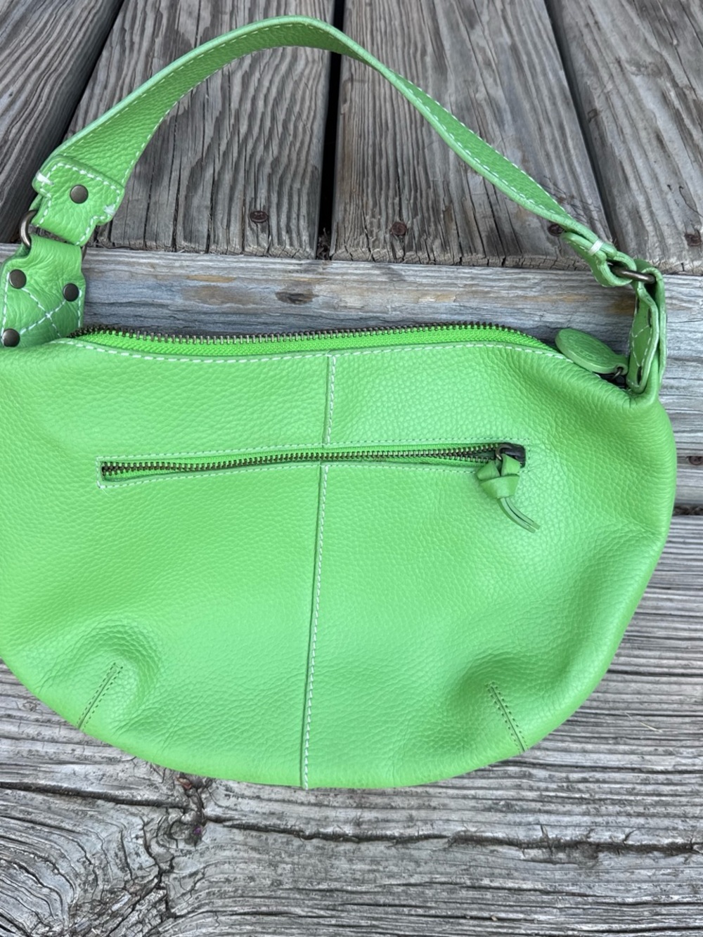 Gap Green Leather Shoulder Bag -